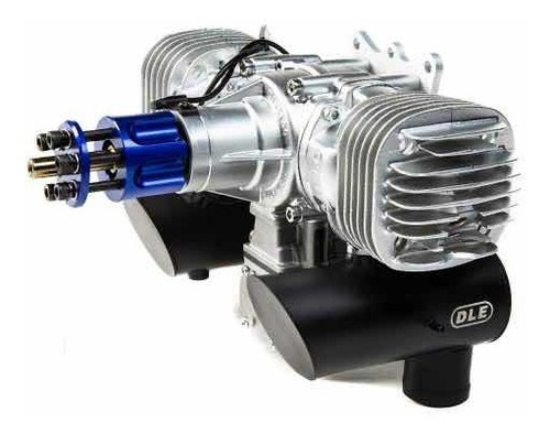 Imagem 2 de 7 de Motor Aeromodelo Gasolina Dle 130 - Ignição + Escapamento