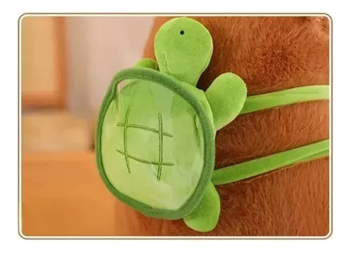 Mochilas De Peluche Capibara Y Pequeñas Tortugas, 1 Unidad