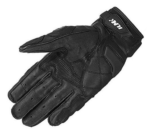 Imagen 2 de 7 de Guantes De Cuero Air Flow Para Hombres Y Mujeres (l, Negro)
