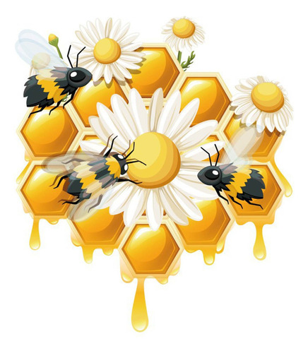 Pegatinas De Pared De Pvc Con Forma De Abeja En Forma De C C