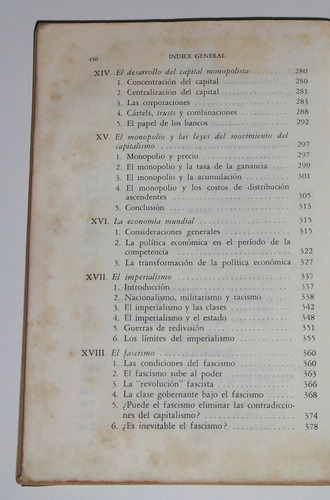 Teoria Del Desarrollo Capitalista / Paul M. Sweezy (Usado)