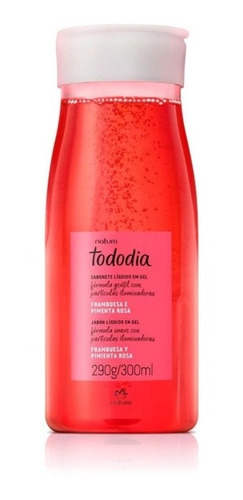 Jabón Líquido En Gel Natura 300ml Frambuesa Y Pimienta Rosa