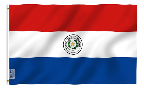 Bandera Anley Fly Breeze Paraguay 90x150 Cm Poliéster