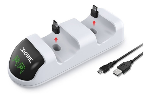 Imagen 6 de 10 de Cargador Dynacom Para 2 Controles Playstation 5 Dual Sense D