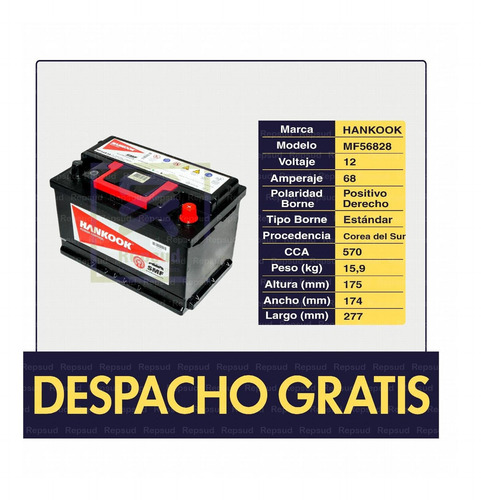 Imagen 2 de 7 de Batería Bmw 320 2.0 2008 Dohc Bencina