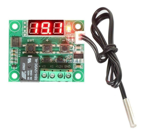 Imagen 8 de 8 de Modulo W1209 Termostato 12v Para Incubadoras, Aires. Sonda