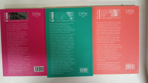 Curso Sobre Foucault - Gilles Deleuze - Cactus - Como Nuevos
