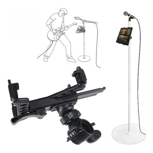 Suporte P/ Pedestal De Microfone Para iPad Tablet Universal