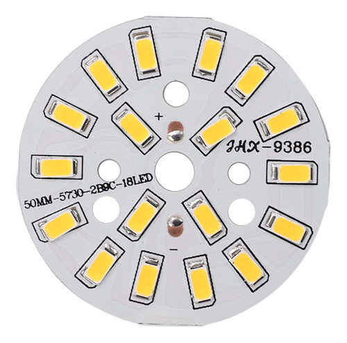 Unidad Modulo Chip Led Cob Circular Ma Aluminio Blanco Alta