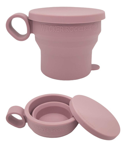 Vaso De   Pastel Plegable Con Tapa Libre De Bpa. Taza D...