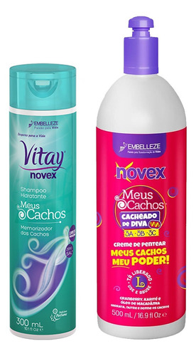 Kit Novex Shampoo Y Crema Para Peinar Me - g a $200