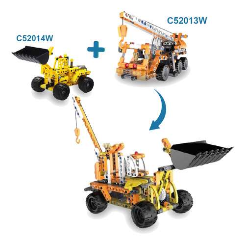 Excavadora Juguete De Construcción Cada 213 Pzs Azul