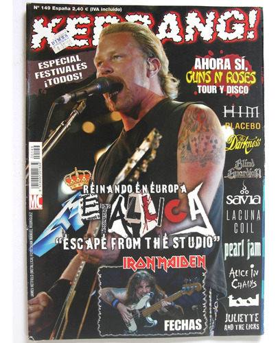Gusanobass Revista Kerrang N 149 Metallica Motorhead Guns N 