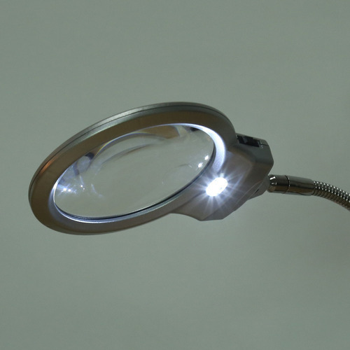 Lente Grande De Mesa Lámpara De Escritorio Con Lupa Iluminad