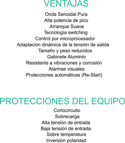 Inversor Conversor Senoidal Pura 400w. 12v. Probattery