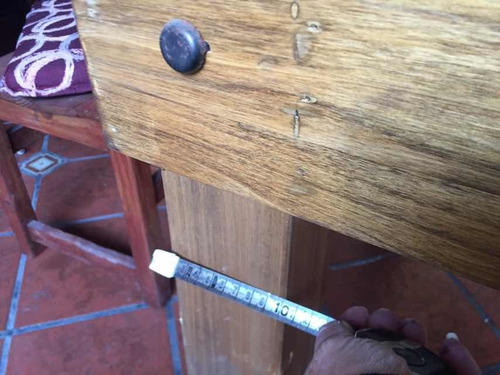 Mesa De Quincho Maciza Madera Alamo