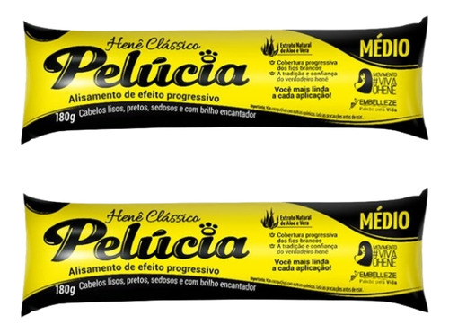 Hene Pelucia Medio 180g - Kit C/ 2un