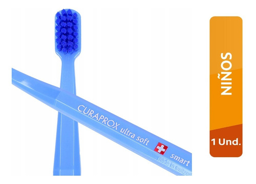 Cepillo de dientes infantil biodegradable Curaprox Smart ultra suave