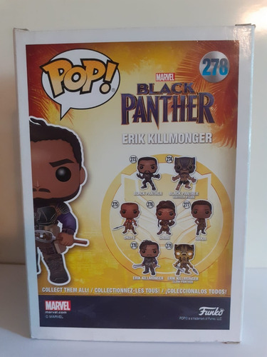 Funko Pop Erik Killmonger #278 Black Panther Marvel
