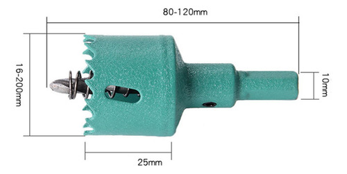 For Serras Copo Com Eixo De 16-200 Mm, 4,72 X 4,72 X 4,33