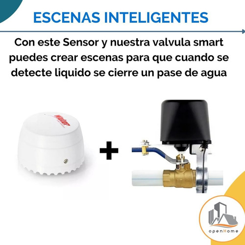 Sensor De Fuga De Agua Inteligente Para Superficie Domotica
