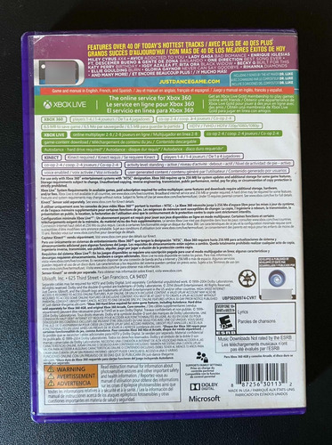 Just Dance 2015 - Xbox 360 A (Usado)