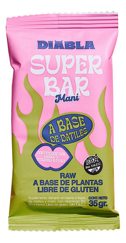 Better Diabla Super Bar Mani Barra Suplemento X6