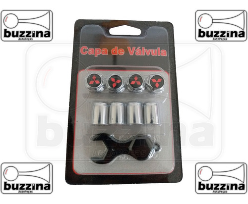 Imagem 9 de 9 de 1 Capa Válvula 414 Mitsubishi Cromado Bico Antifurto Tampa
