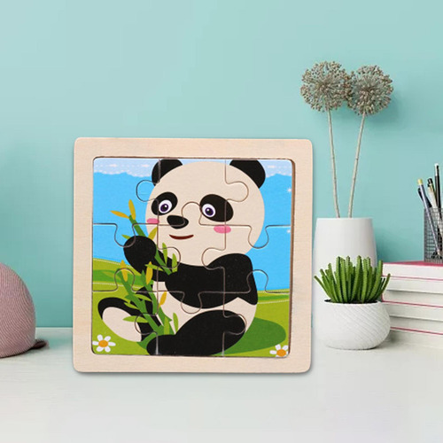 Juegos De Rompecabezas De Madera Aprendizaje Panda