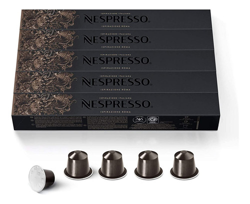 Cápsulas De Café Nespresso Originalline Roma Intenso X50