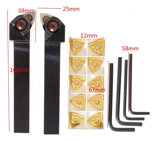 2xcnc Metal Lathe Turning Tools Holder With