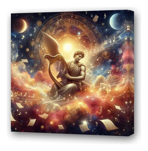 comprar Cuadro 20x20cm Dios Apolo Música Y Poesía Mitologia M3