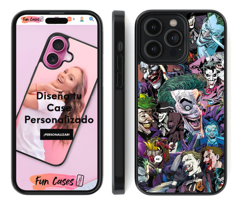 Funda Guason Joker Arthur Fleck Batman Dc Comics Collage 3 Negro Samsung Galaxy A16