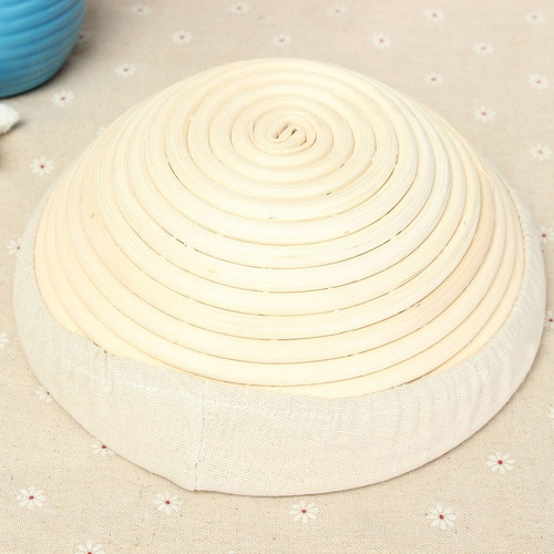 Imagen 6 de 10 de Banneton Redondo De Ø23 X 8.5cm - Cesta De Rattan - Cukin