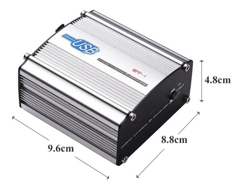 48v Phantom Power Supply Box For Condenser Microphone Studio