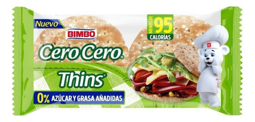 3 Pza Pan Bimbo Thins Cero Cero 255 G