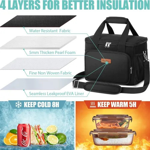 Bolsa De Almuerzo Para Mujer/hombre, Lonchera Reutilizable P