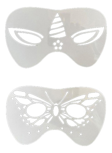 4 Plantillas De Pintura Facial Irregular Mariposa Mariposa