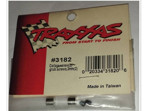 Collarin En Pack De 2 Unidades Grub Screws Cod 3182 Traxxas.