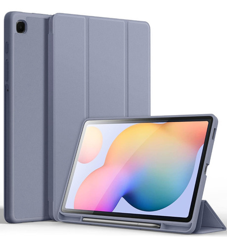 Case Para Galaxy Tab S6 Lite P613 P619 C/ Portalápiz Grisace