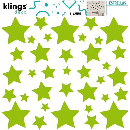Vinilos Decorativos Trama Estrellas Círculos Triángulos