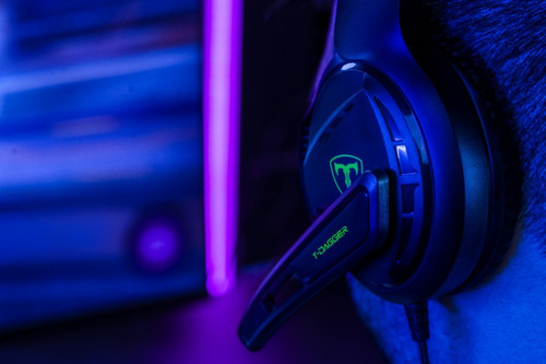 Imagen 3 de 10 de Auricular Gamer T-dagger T-rgh101 Mckinley Circumaural Usb