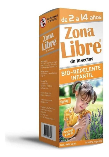 Zona Libre De Insectos Bio Repelente Infantil 2-14 Años