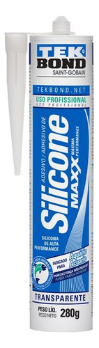 Cola Silicone Tekbond Max 280g Aquario Sem Fungicida  221610