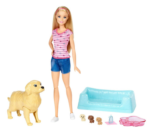 Barbie Y Sus Cachorros Aventura Con Las Nuevas Crías Muñec