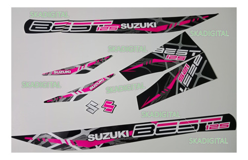 Kit Completo De Calcomanías  Suzuki Best 2019