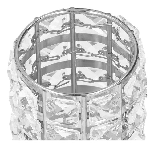 Soporte Para Brochas De Maquillaje, Cristal, Metal, Estilo E