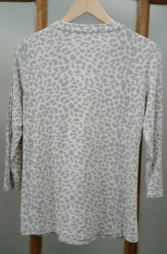 Remera Modal Akiabara T L Animal Print Impecable