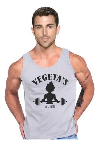 Polera Diseño Vegeta Gym Pesas Crossfit  Musculosa Tank 