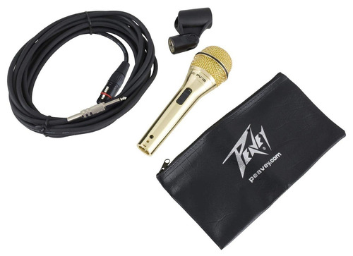 Peavey Pvi2 Micrófono De Oro W 1/4  Para Cable Xlr